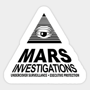 Mars Investigations logo Sticker